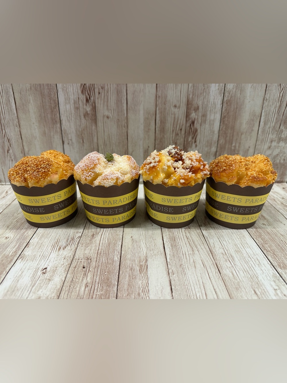 Faux muffin set of 4 fake display food